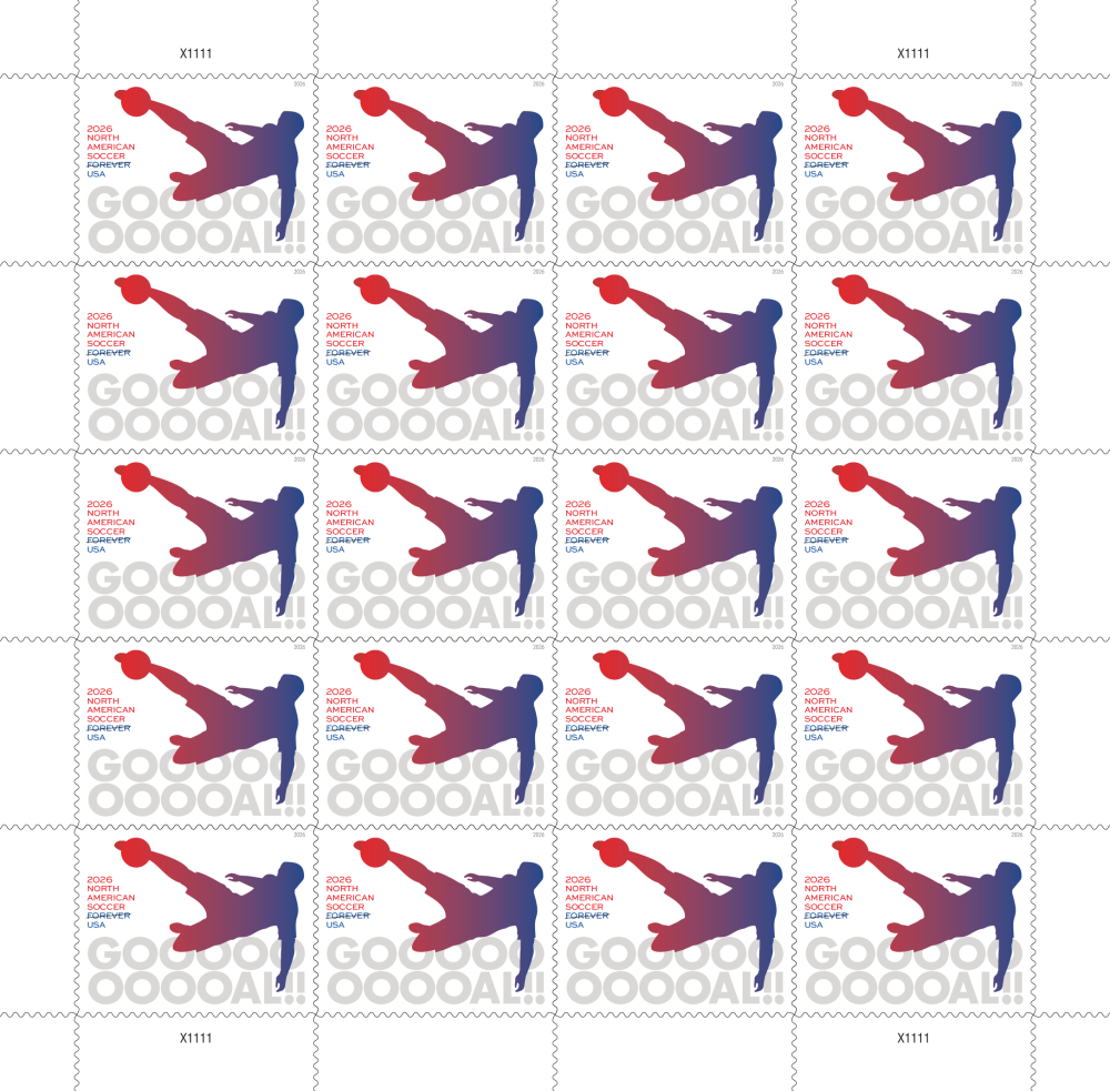 2026 North American Soccer Stamps | Tool Stamps US Postage Stamps