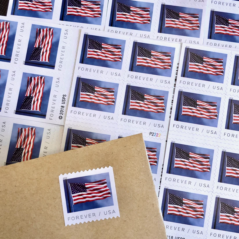 2019 U.S. Flag Forever Stamps 10 Rolls | Tool Stamps US Postage Stamps