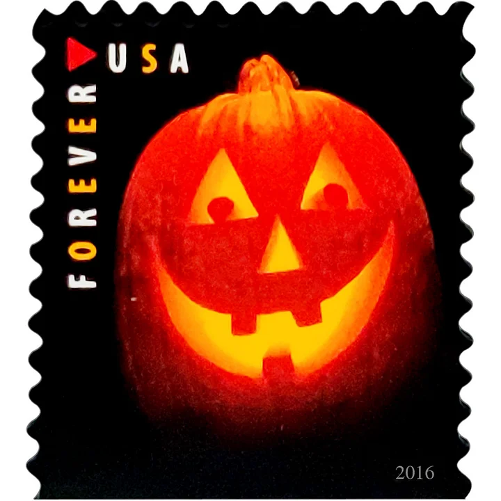 2016 Jack-o’-Lanterns Stamps - Forever Stamps