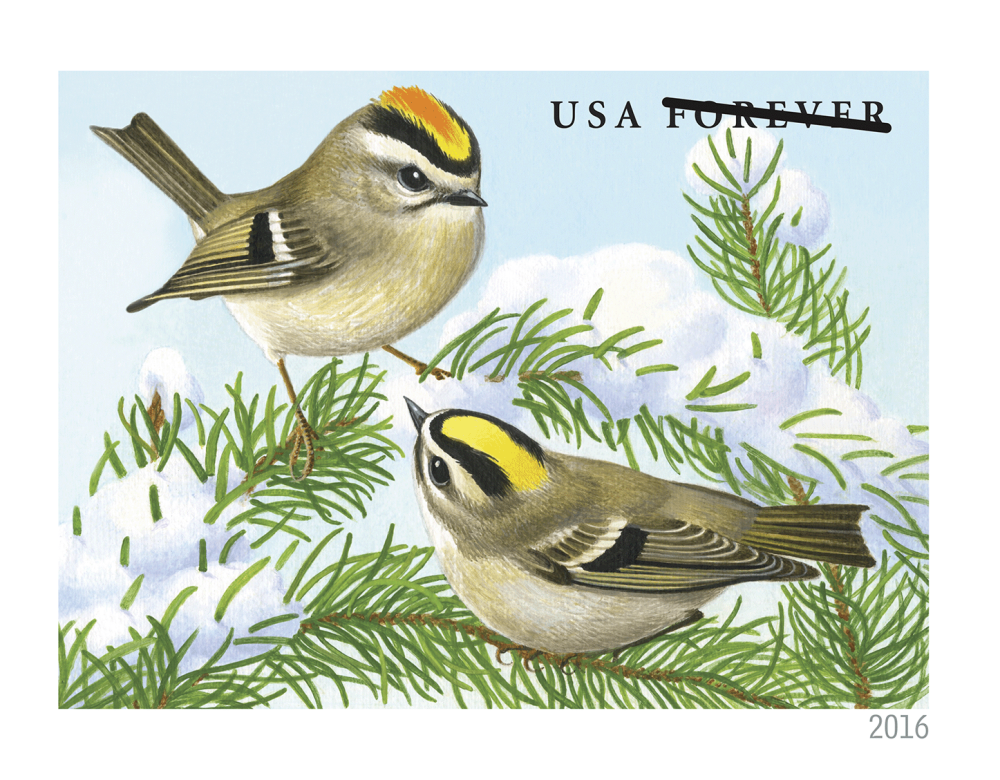 2016 Forever Stamps Songbirds In Snow | Tool Stamps US Postage Stamps