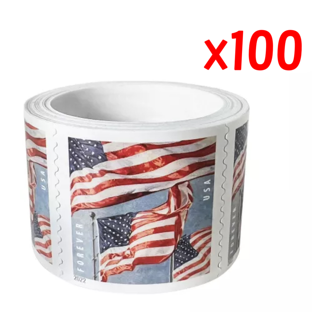 2022 U.S. Flag Forever Stamps  100 Rolls - Forever Stamps