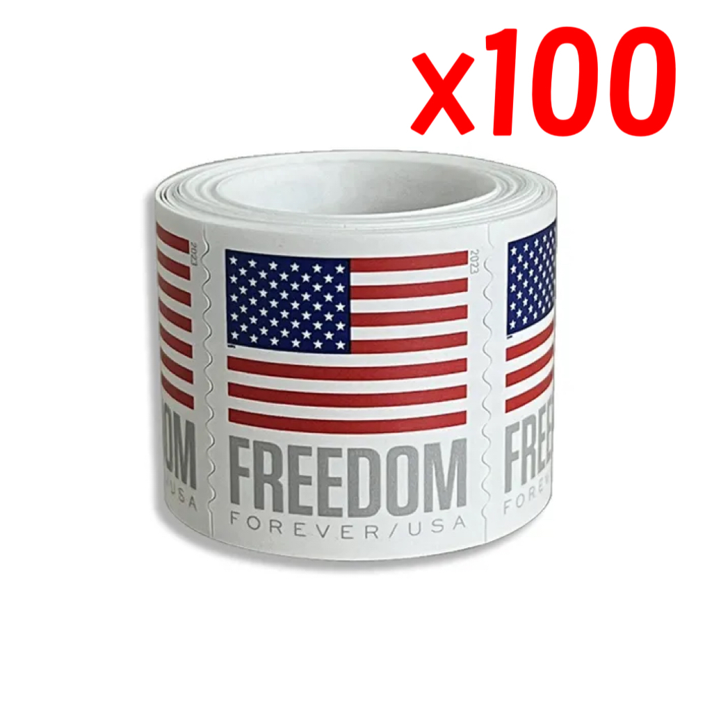 2023 U.S. Flag Forever Stamps 100 Rolls - Forever Stamps