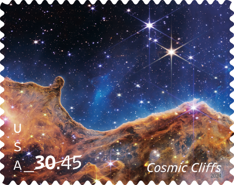 2024 Cosmic Cliffs Stamps - Forever Stamps