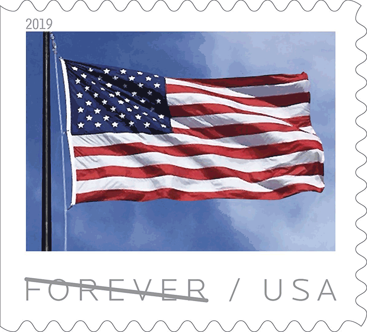 2019 U.S. Flag Forever Stamps Roll - Forever Stamps