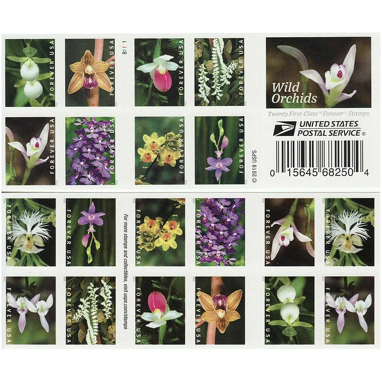 Wild Orchids Stamps 2020 - Forever Stamps